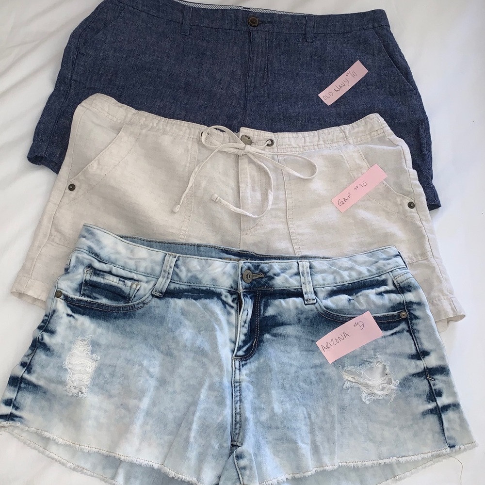 BUNDLE of 3 pairs of shorts. Gap,Old Navy,Arizona